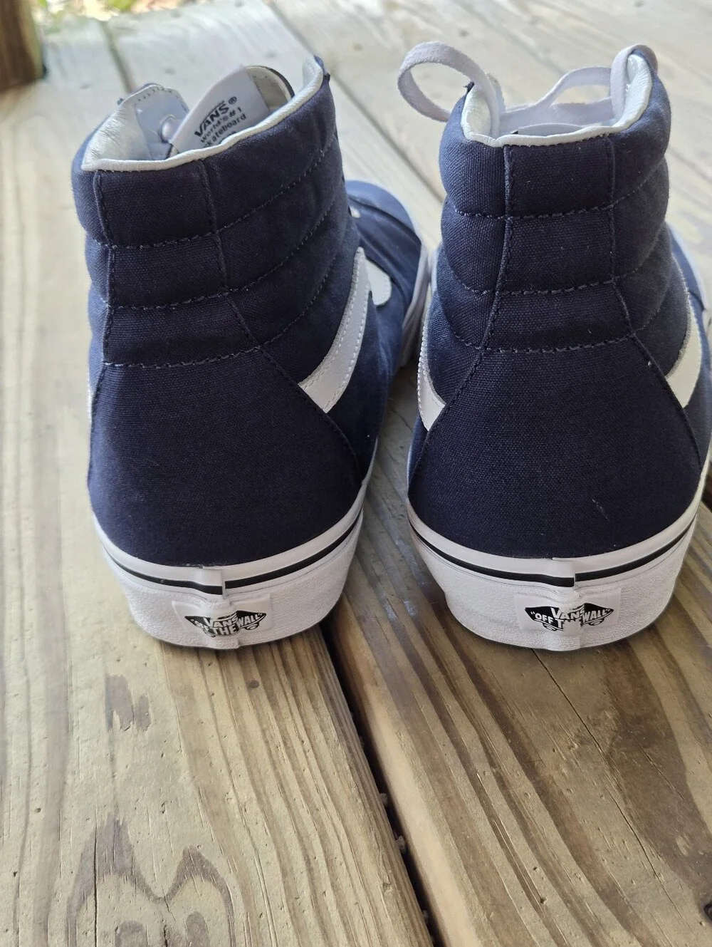 Vans Sk8-Hi Navy Blue High-Tops – Men's Size 12 (Like New)